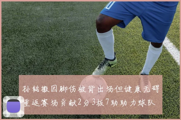 孙铭徽因脚伤被背出场但健康无碍重返赛场贡献2分3板7助助力球队